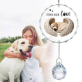 YU FENG 11.8in Dog Angel Crystal Suncatcher Memorial Rainbow Bridge by Deal US