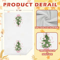 SPBL&L Chinoiserie Christmas Kitchen Towels Pink Bow Tree 16x24 Inch Set of 2 by Deal US