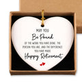 Luptiteuy Ceramic Heart Ornament Retired Gifts for Women Nurse Teacher Xmas by Deal US