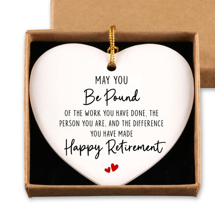 Luptiteuy Ceramic Heart Ornament Retired Gifts for Women Nurse Teacher Xmas by Deal US