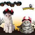 ABLAZEZAI Pet Halloween Devil Horn Headband Adjustable Red Size Large by Deal US