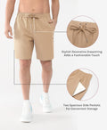 Cosmolle Hiking Cargo Shorts Quick Dry Stretch Lightweight Brown Size M by Deal US