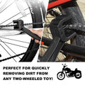 Kewucn 2 PCS Bike Motorcycle Chain Washer Gear Scrubber Durable ABS Black by Deal US