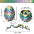stepsin Easter Dragons 3D Printed Purple Crystal Dragon Egg Fidget Toy by Deal US