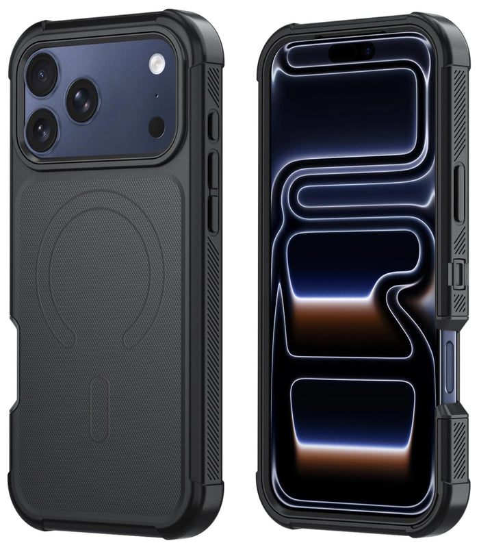 For Iphone 17 Pro Case, Magsafe, 3-Layer Heavy Duty Full-Body Cover, Military-Gr