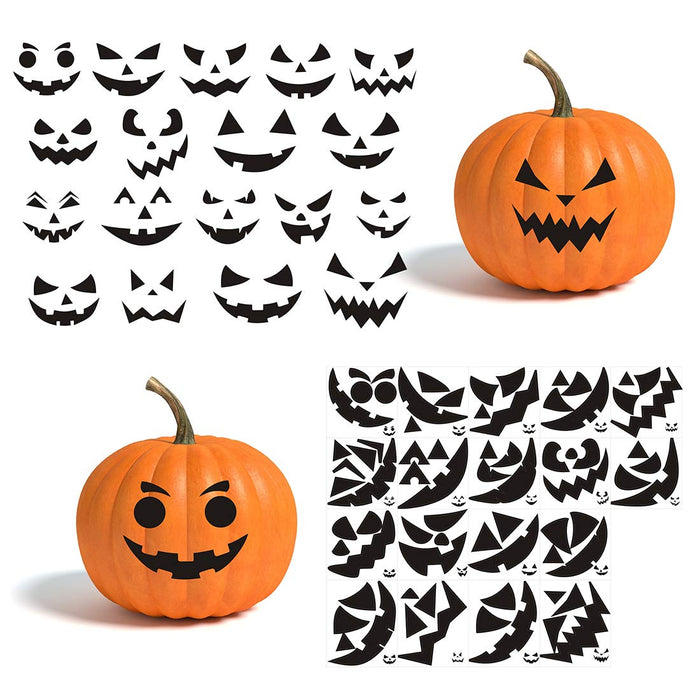 Calidum Halloween Pumpkin Decorating Stickers 18 Sheets Black Kids Craft by Deal US
