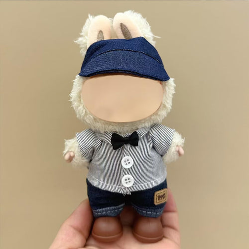 FUEMEILY LABUBU Doll Clothes 3 Sets Handmade Adjustable Kawaii Outfits Size 17cm by Deal US