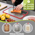 HORIBND Glass Cutting Board Set 2pcs Clear 15x10 Non-Slip Dishwasher Safe by Deal US