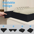 Cupic Cupid Drawer Organizer Set of 4 Foldable Black Closet Dividers by Deal US