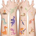 SBOBUY Dinosaur Temporary Tattoos 10 Sheets Blue Cartoon Kids Party Favors by Deal US
