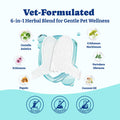 YoYoBay Dog Teeth Cleaning Wipes Dual-Sided Herbal Formula 50 PCS Unflavored by Deal US