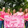MEHOFOND Breast Cancer Awareness Banner Pink Ribbon Party Decoration Pink by Deal US