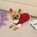 Lorehelina Dog Sweater Argyle Cable Knit Turtleneck Red Size S by Deal US