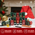 Advent Beauty Calendar 2025 Men Beard Care Skincare 24 Day Christmas Countdown by Deal US