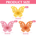 SUNBEAUTY Butterfly Paper Fans Wall Decor Set of 9 Party Paper Decorations by Deal US