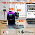 3 In 1 Charging Station Lphone Fast Foldable Charging Stand For Multiple Devices