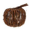 VOSAREA Wicker Rattan Pumpkin Ornament Rustic Brown 15CM Halloween Thanksgiving by Deal US