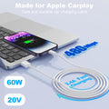 Eettvekd Carplay USB A Cable Compatible iPhone 14 13 12 3FT by Deal US