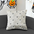 LUOLILI Halloween Pillow Covers 18x18 White Ghost Set of 2 Plush Polyester by Deal US