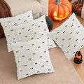 yaenoei Halloween Ghost Pillow Covers 18x18 Beige Set of 2 by Deal US