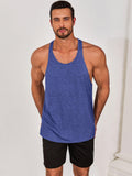 Runcati Mens Workout Stringer Tank Top Gym Muscle Athletic Blue Size XL by Deal US