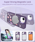 Magnetic Matte Floral Case for iPhone 17e & 16e Colorful Lens Stand by Merch Section