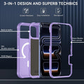 For Iphone 17 Pro Case, Magsafe, 3-Layer Heavy Duty Full-Body Cover, Military-Gr