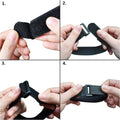 YUGYUM Golf Cart Fan Strap Reusable Adjustable Nylon Cinch Tie Black by Deal US