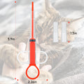 2 Pieces Pet Pill Plunger Popper for Small Cats Dogs Pill Gun Dispenser Shooter Pet Piller Soft Tip Tablet Syringe Pusher Animal Medicine Feeder for Feeding Accessories (Red)