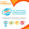 Nylabone Ring Bone Chew Toy for Puppies, Puppy Teething Toys, Puppy Enrichment Toys, Chicken Flavor, X-Small Dogs - Up to 15 lbs, 1 Count