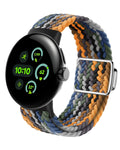MAKCPOIMER Braided Nylon Band for Google Pixel Watch 41mm Adjustable Camouflage by Deal US
