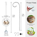 YU FENG 11.8in Dog Angel Crystal Suncatcher Memorial Rainbow Bridge by Deal US