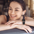 Watch Silicone Sport Band Black — Soft Breathable Strap for Series 3-11, SE & Ul