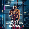 Sweat Hair Bands for Men, Non Slip Black Elastic Headbands for Long Hair, 8 Piec
