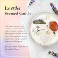 Suhctuptx Zodiac Lavender Scented Soy Candles Healing Crystals Fire Signs Small by Deal US
