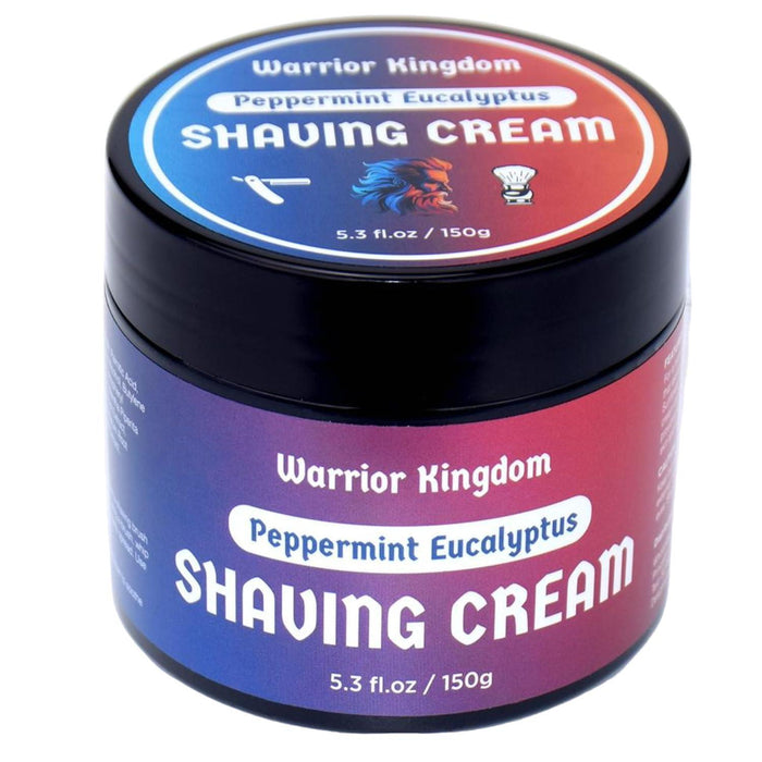 WhollyKaw Warrior Kingdom Luxury Shaving Cream - Peppermint Eucalyptus by Pasteur Pharmacy
