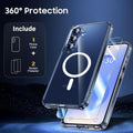 for Samsung Galaxy S26 Case Clear,Magnetic S26 Case with Screen Protector X2 [Co