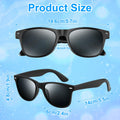 Pack Black Sunglasses Bulk Retro Black Shades Party Sunglasses for Adult Men W