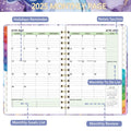 Makapoo 2025 Planner Weekly & Monthly 6.3x8.4 Green Ink Sturdy Cover by Deal US