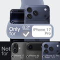 Silicone Case for iPhone 17 Pro Dark Blue Shockproof Soft Touch Protective Cover by Merch Section