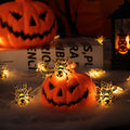 Joygoods Halloween Spider String Lights 7ft 20 LED Warm White Battery 2 Pack by Deal US