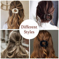 6 Pcs Flat Hair Clips Women Large Claw Clips Strong Hold No Slip Barrettes by Deal US