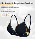 ZYQEXA Wireless Seamless Plunge Bra Black Racerback Size 38C by Deal US