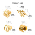 XCZYN Gold Hair Braids Dreadlock Non-Piercing Ear Clip Beard Cuffs Clip Hair Accessories Styling Fashion Jewelry Gift Toos for Women Men Passion Twist Goddess Locs Crochet Hair Rings (40Pcs, Gold)