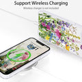 Cute Flower Clear Case for iPhone 16e & 17e Green Floral Pattern by Merch Section