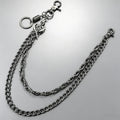 SISICHIC Pants Jean Chain Belt: Heavy Wallet Pocket Chain, Cool Streetwear Goth Punk Grunge Skeleton emo Rockstar Pirate Accessories - Black Skull Anchor
