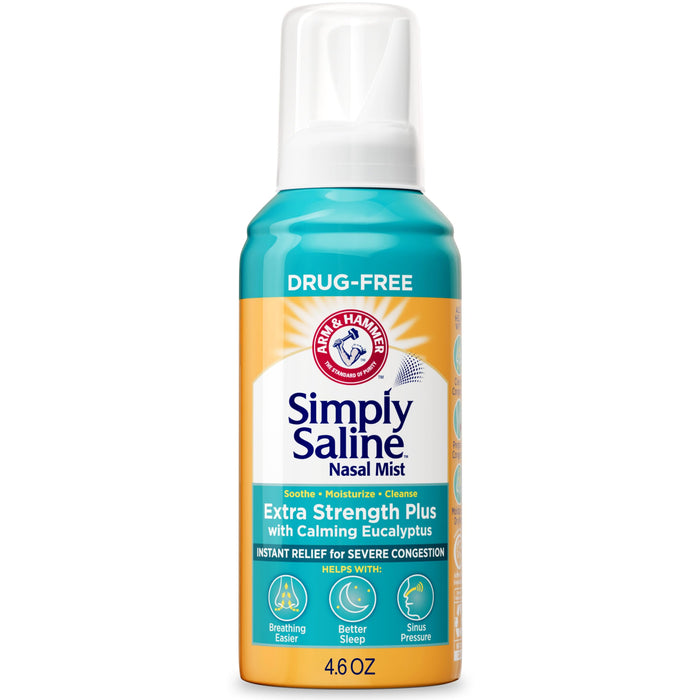ARM & Hammer Simply Saline Extra Strength Plus Eucalyptus Nasal Mist 4.6 oz by Deal US