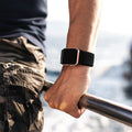 Lerobo Compatible with Apple Watch Band 44mm 46mm Series 11 10 9 8 SE Ultra 3 2 1 42mm 45mm 49mm for Men iWatch Bands Womens Series 7 6 5 4 3 SE2 SE3, Elastic Nylon Solo Loop Sport Strap, Black