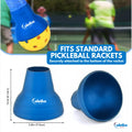 aletka 2-Pack Pickleball Ball Retriever Paddle Suction Cup Blue Pink by Deal US