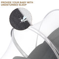 DUSHARKFUN Baby Mosquito Net Double Zipper Bassinet Stroller Cover White by Deal US